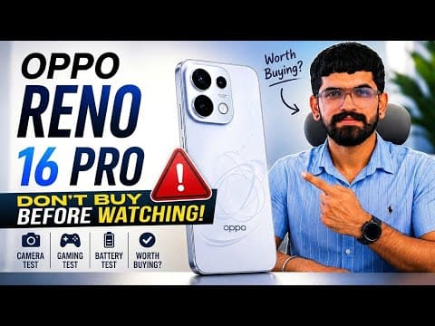 OPPO Reno 16 Pro Full Review | Camera, Gaming, Battery &amp; Performance Test | Worth Buying?