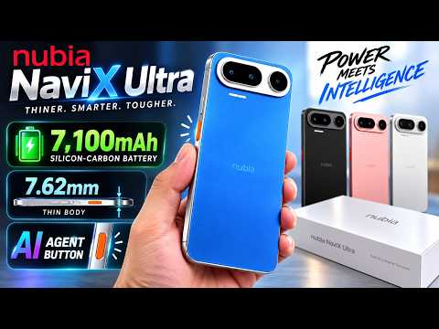 nubia NaviX Ultra Unboxing | AI Agent button | 7,100mAh Battery | Thin 7.62mm body