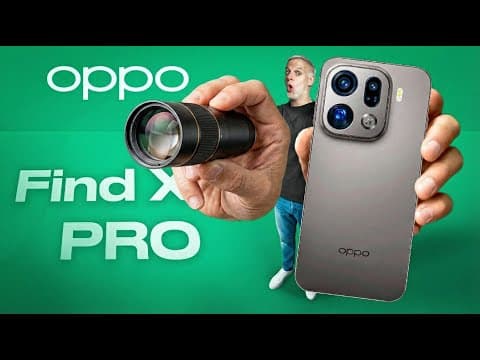 Le SEUL SMARTPHONE qui a un VRAI TÉLÉOBJECTIF (OPPO Find X9 Pro)