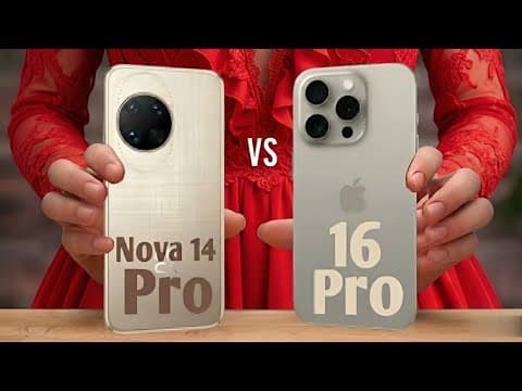 Huawei Nova 14 Pro vs iPhone 16 Pro
