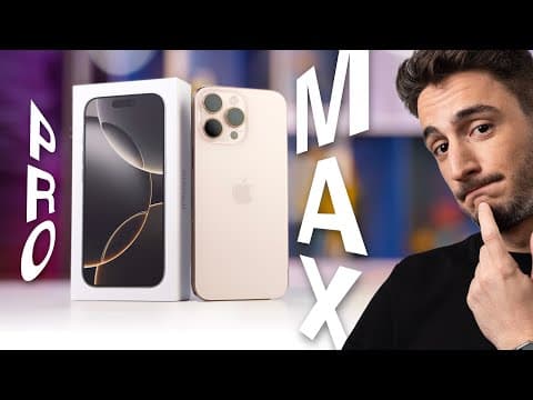 Test iPhone 16 Pro Max - Transition ou Révolution ?